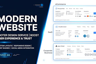 complete footer setup with links, logo, and contact info