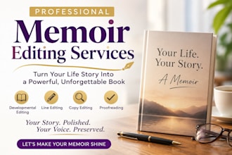 edit your memoir manuscript for structure, pacing, and voice