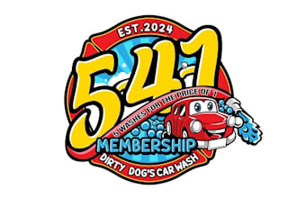 design monogram car wash business logo
