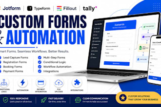 create jotform typeform fillout and tally forms with automation