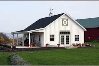 design pole barn, barndominium, draw 2d floor plans for city permit approval