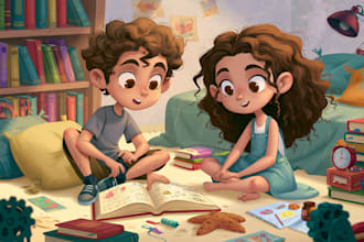 draw children illustrations for books
