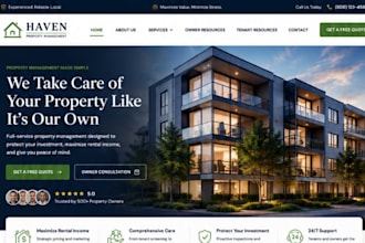 build wix property management website rental management landlord website