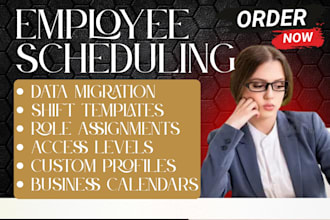 setup employee scheduling via workfeed agendrix shiftee easyclocking besoft
