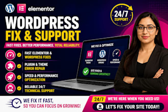 fix elementor pro issues and wordpress errors fast in 24 hours
