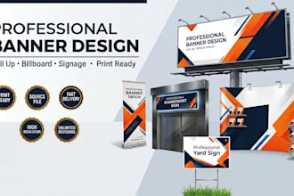 design retractable roll up banner, pull up banner, billboard, signage and banner