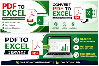 convert PDF to excel manually