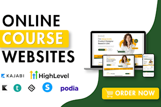 set up your thinkific, learnworlds, teachable, kajabi, ghl website