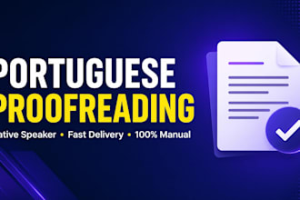 proofread and edit your portuguese text to sound natural