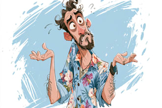 create a premium quality 2d cartoon character