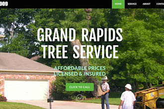 build wix landscaping website tree service website arborist tree care website