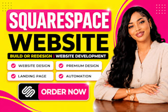 design squarespace landing page or redesign landing page