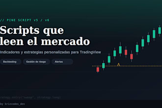 desarrollar indicadores y estrategias personalizadas en pine script