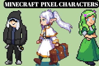 draw minecraft pixel art texture pack item icon ui java nsfw pixel art charcater