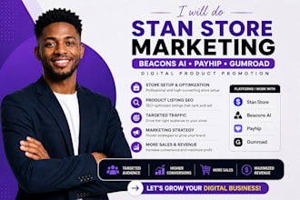 market stan store, beacons ai, gumroad, payhip, pensight, digital products sales