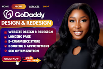 design godaddy website redesign godaddy website design develop godaddy