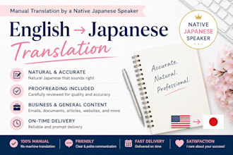 translate english into natural japanese