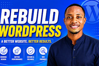 rebuild, redesign or revamp your wordpress website