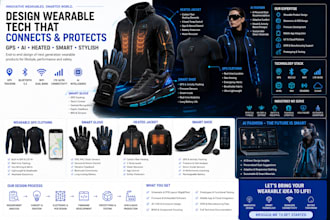 design wearable gps clothing, smart glove, heated jacket, smart shoe, ai fashion