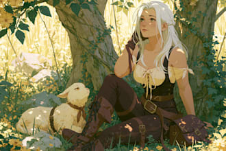draw cute and beautiful anime art