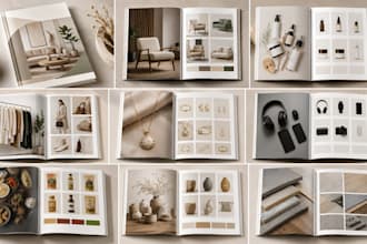 design product catalog, wholesale line sheet and canva brochure