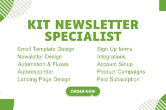 be kit expert setup convertkit newsletter kit landing page email sequence