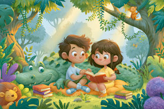 children book illustration and children book illustration