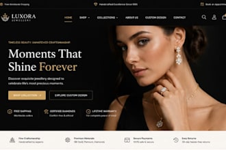build wix jewellery website jewelry store luxury brand website