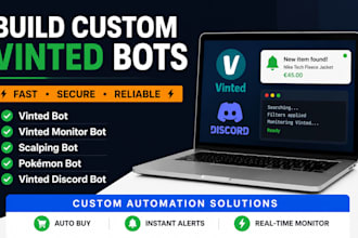 build vinted bot vinted monitor bot scalping bot pokemon bot vinted discord bot