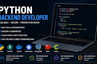 develop secure and scalabe python backend API