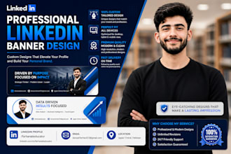 design a professional linkedin banner