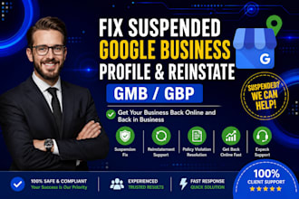 fix suspended gmb profile google business profile verification gmb suspension