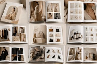 design fashion lookbook, product catalog and brand booklet