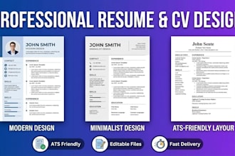 be your professional CV maker and design a winning resume