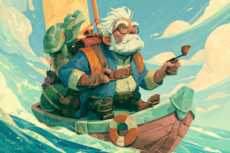 draw full color illustrations, and any cartoon drawing