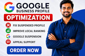setup google my business profile fix gmb suspension suspended gmb solution