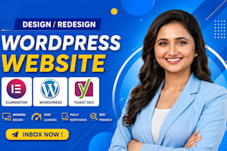 design corporate business website or service based website development