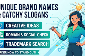 create catchy business names and slogans for your brand