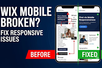 fix wix mobile responsiveness and broken layout issues