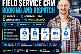 setup jobber housecall pro servicetitan scheduling dispatch CRM automation