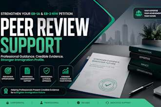 help you achieve peer review invite certificate for eb1a, niw judging criteria