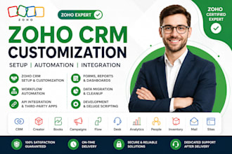 do zoho CRM customization, setup, automation and integration zoho form