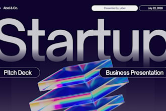 design a startup pitch deck