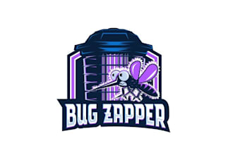 design bug zapping pest control company logo