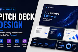 design ai startup pitch deck for investors and fundraising