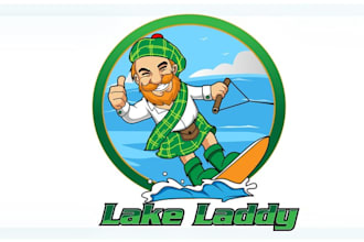 design lake laddy sports club logo