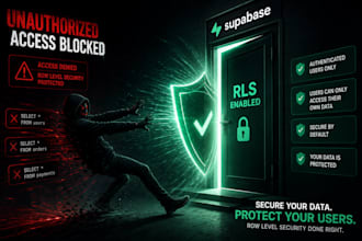 secure your supabase backend with rls and security policies