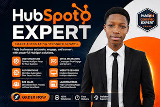 build hubspot CRM, sales funnels, and marketing automation