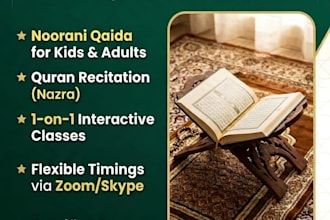 teach quran with tajweeed for kids and female