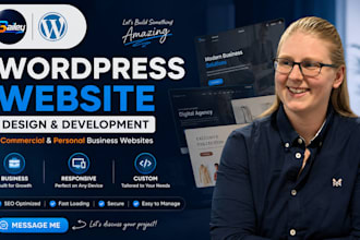 design custom wordpress business website development, clone wordpress website